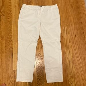 Express Columnist white ankle dress pants